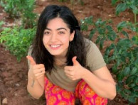 Rashmika Mandanna pictures of her smiling with dirt-stained hands