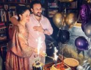 Adorable pictures of Kareena Kapoor striking a lovely pose with Saif Ali Khan