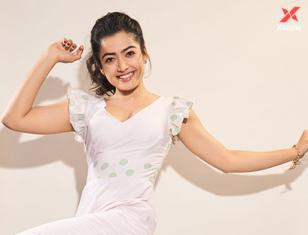 Kannada beauty Rashmika Mandanna at Bheeshma movie promotions